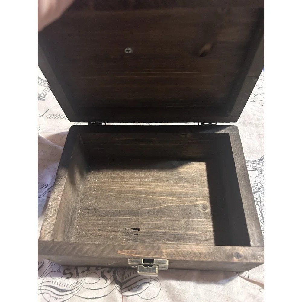 Fireman Decorated Wooden Box 8x6x4